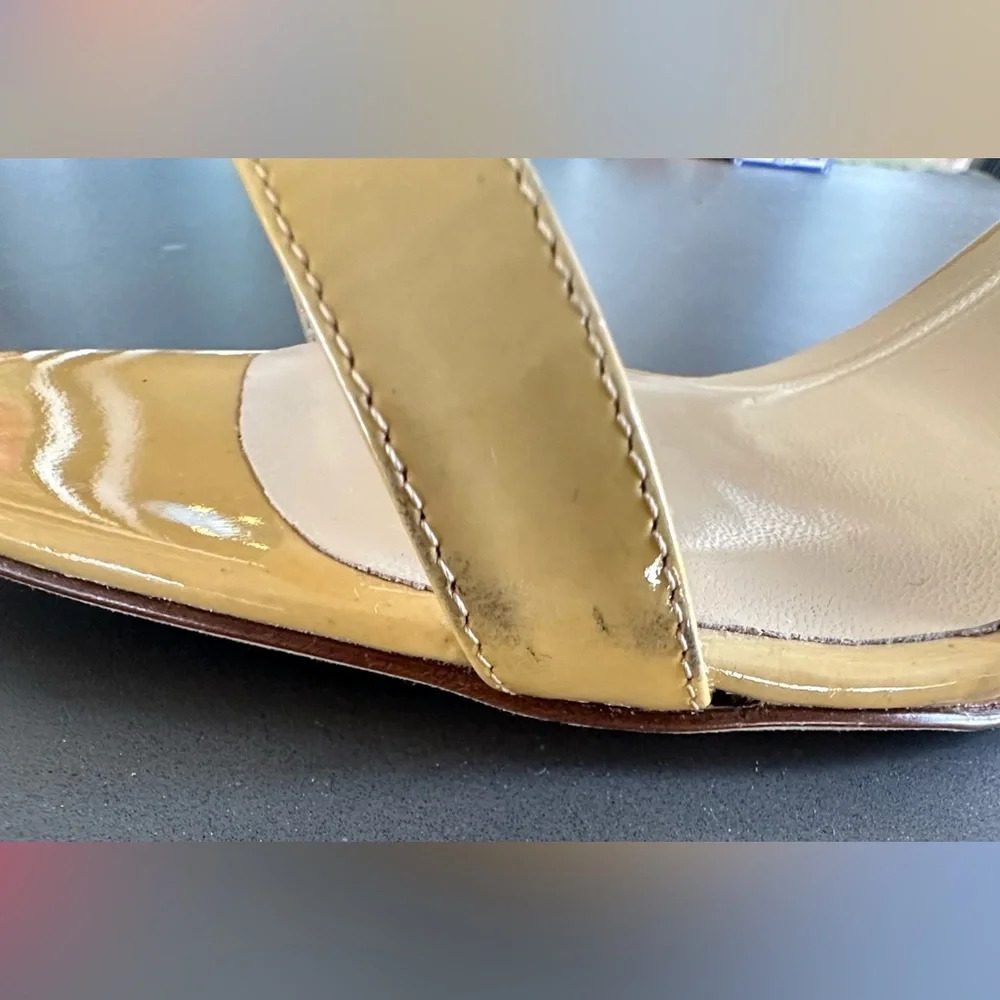 Kate Spade Clume  Beige Rainbow Wedge Sandal -‎ Size 8